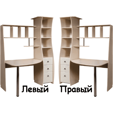 PERLA Birou pentru calculator 01 Drept (0380.17) — wenge deschis / frasin perlat
