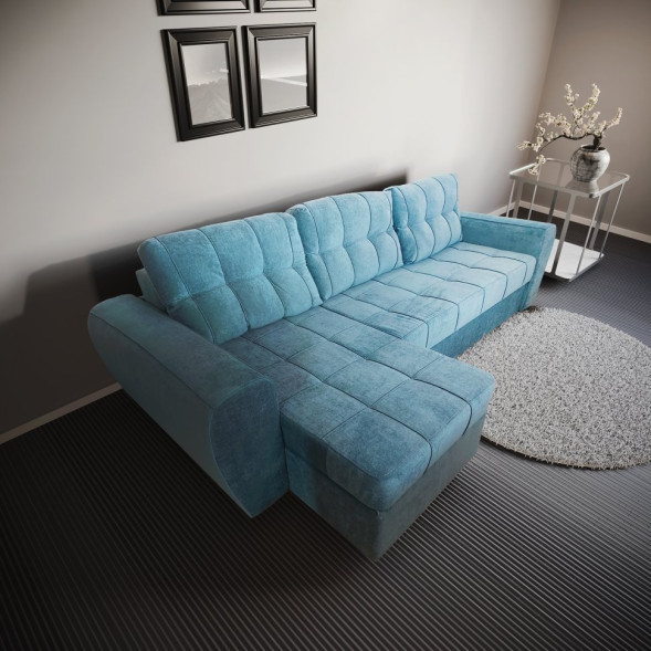 Мягкий угол "ЛОНДОН - 2" К-1 ТFK — Allure premium Grey