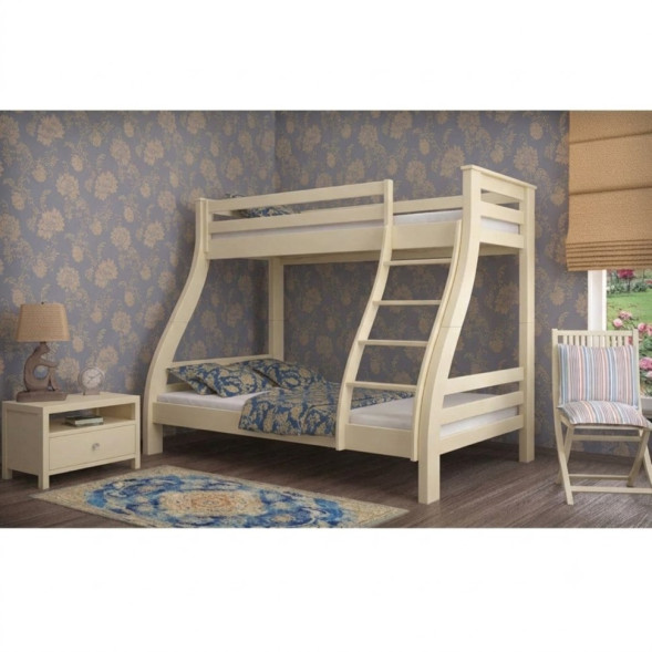 ALYaSKA 140 x 90 x 200 (2 niveluri) (Mebigr) — Ayvori (fildeș)