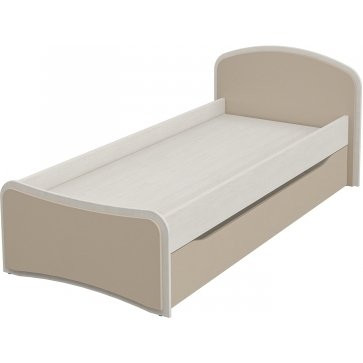 KOMBI MN-211-09 Pat cu suport (80x1,90)185x78x17 — pin Randers / cappuccino