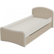 KOMBI MN-211-09 Pat cu suport (80x1,90)185x78x17 — pin Randers / cappuccino