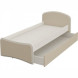 KOMBI MN-211-09 Pat cu suport (80x1,90)185x78x17 — pin Randers / cappuccino