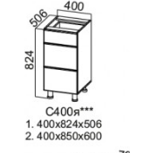 КОРПУС Стол 400 3я — белый