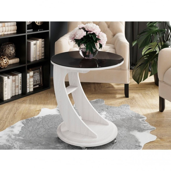 STICLĂ Măsuță de cafea ML-1 — negru