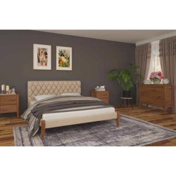 VENETIA TK 160 x 200 (Mebigr) — nuc deschis / bej